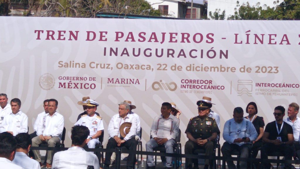 Inauguración de la Línea Z del Ferrocarril del Istmo de Tehuantepec por el Presidente Andrés Manuel López Obrador